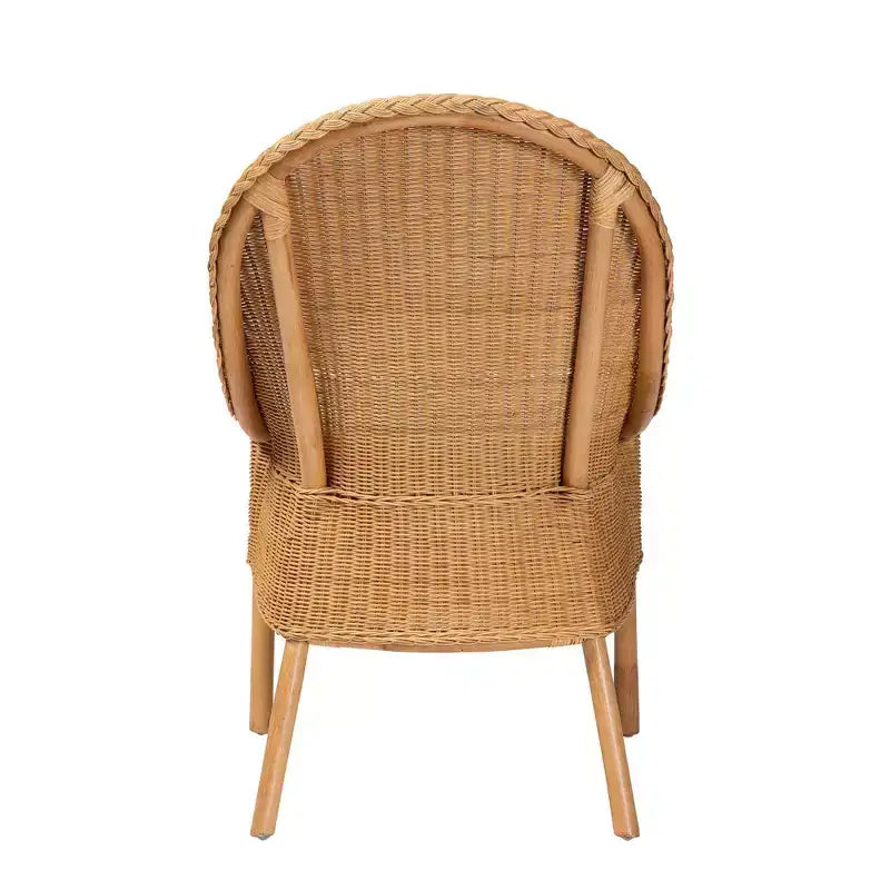 Chaise de salle à manger en rotin miel clair
