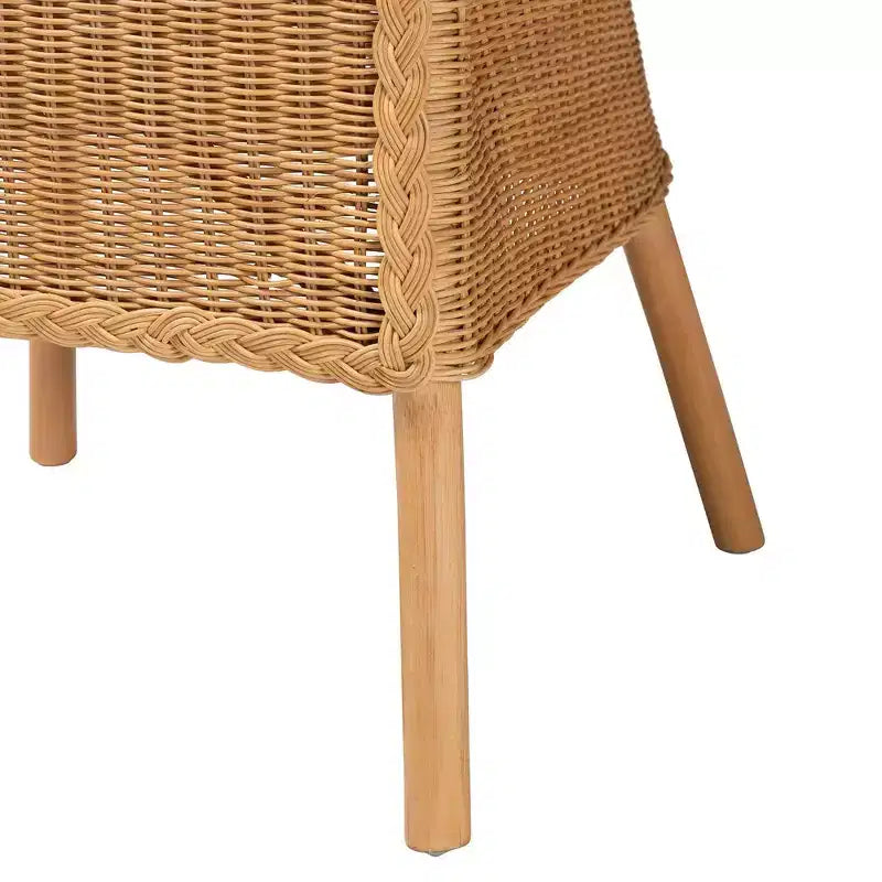 Chaise de salle à manger en rotin miel clair