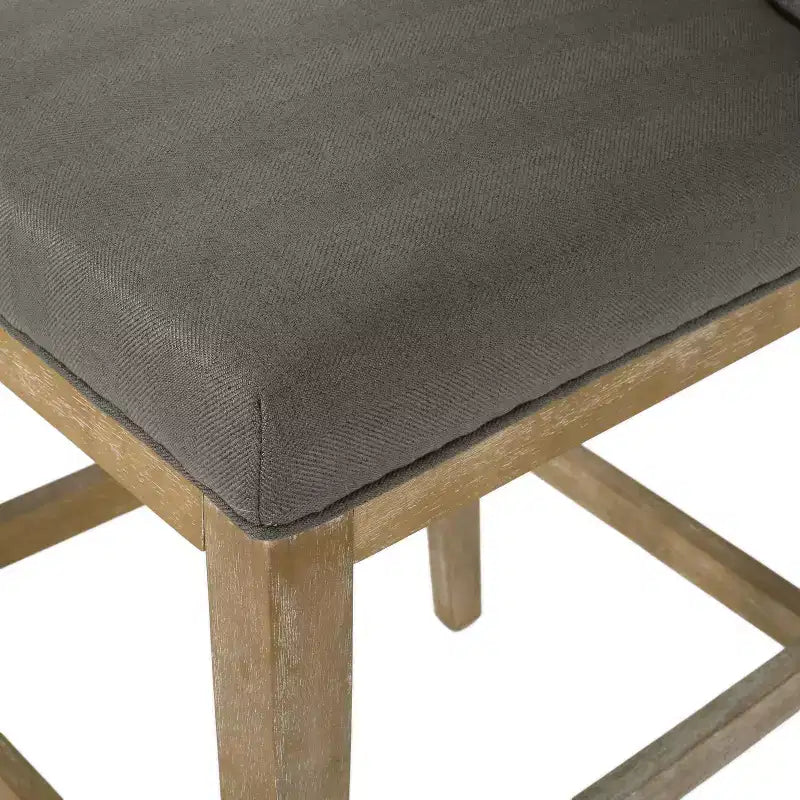 Tabourets de bar rembourrés Gris foncé