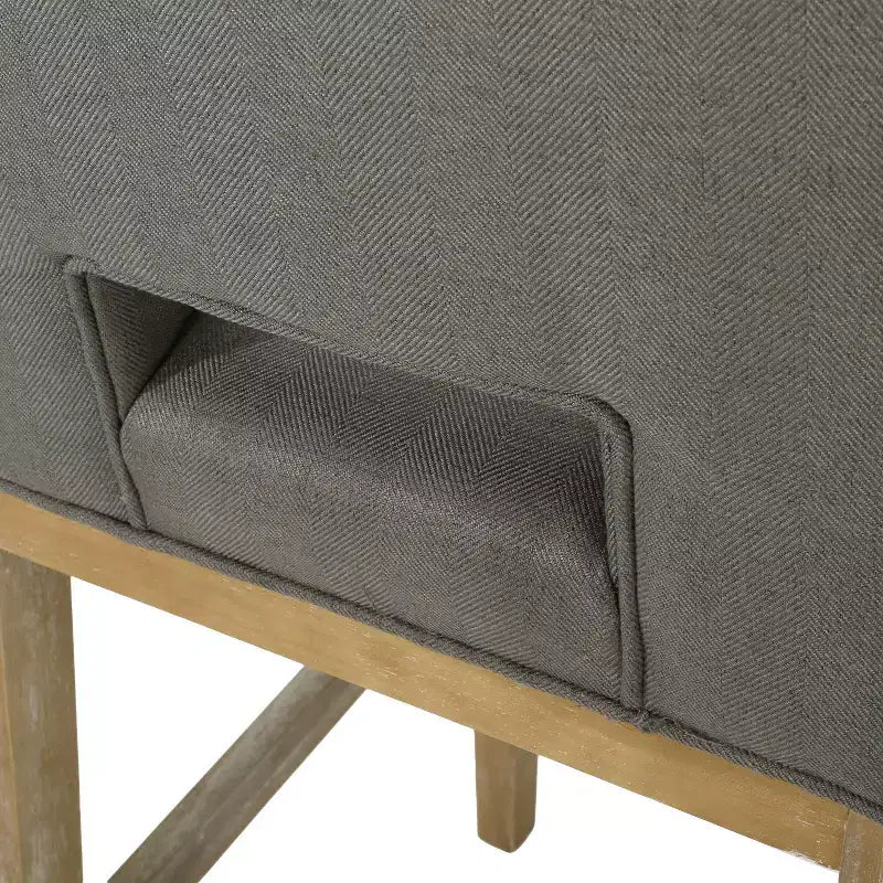 Tabourets de bar rembourrés Gris foncé