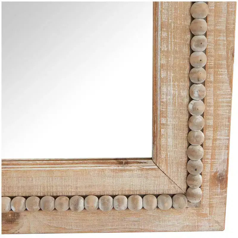 Miroir mural en bois marron