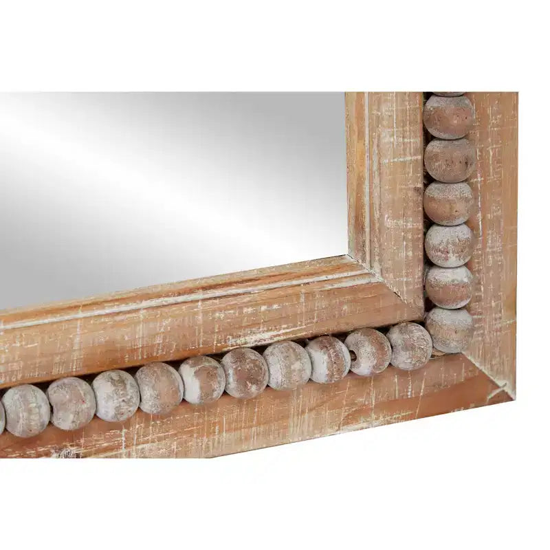 Miroir mural en bois marron