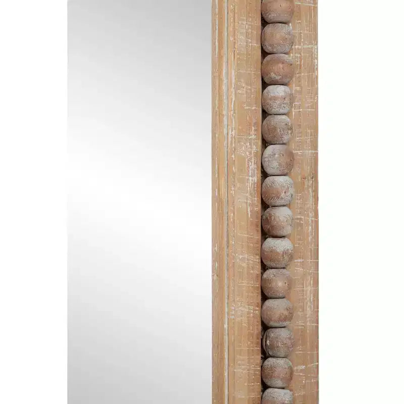 Miroir mural en bois marron