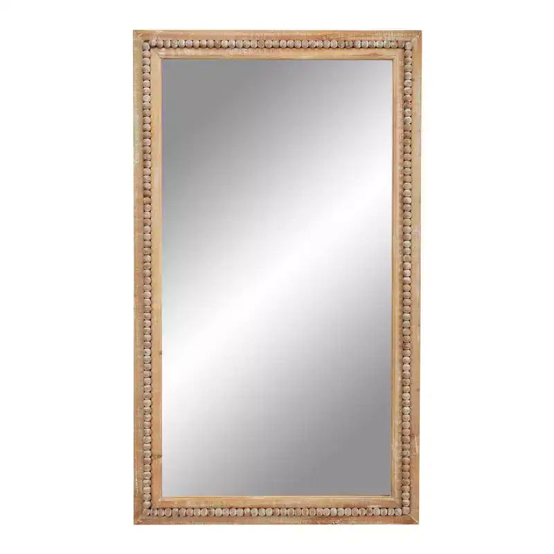 Miroir mural en bois marron