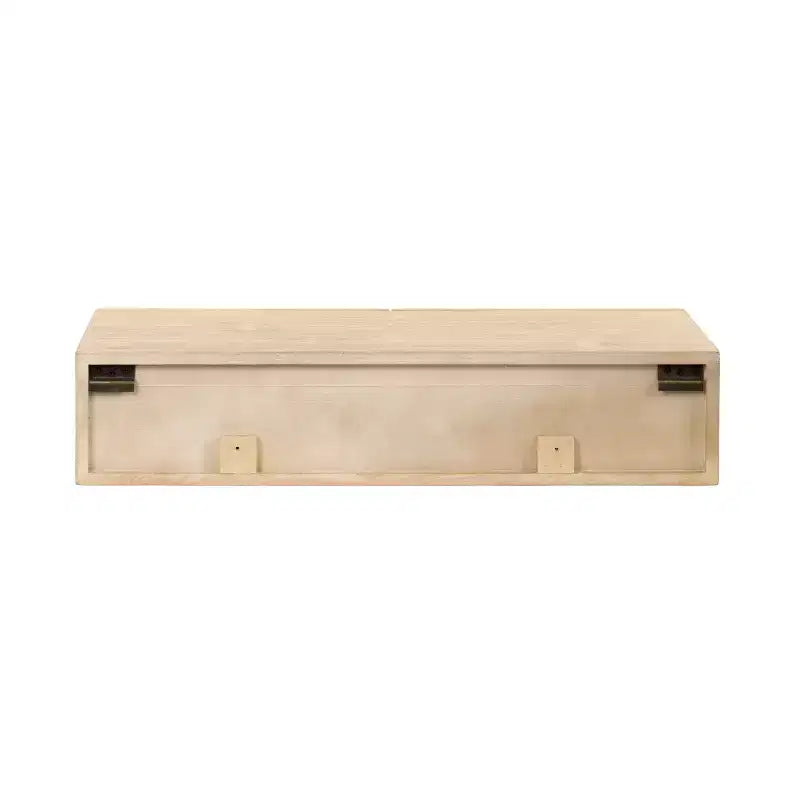 Console flottante en rotin