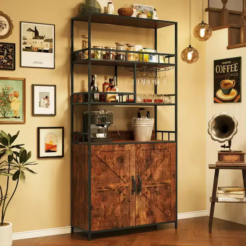Étagère de boulanger industrielle avec armoire