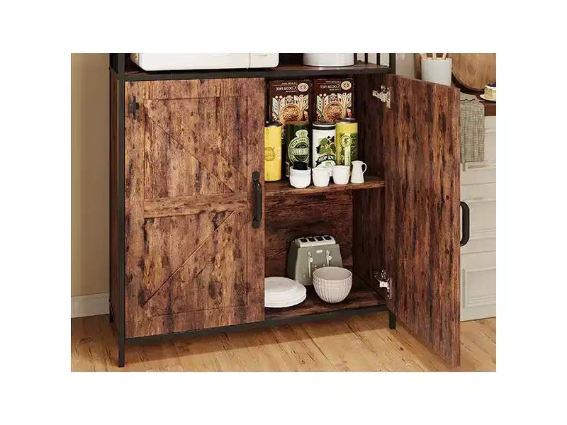 Étagère de boulanger industrielle avec armoire
