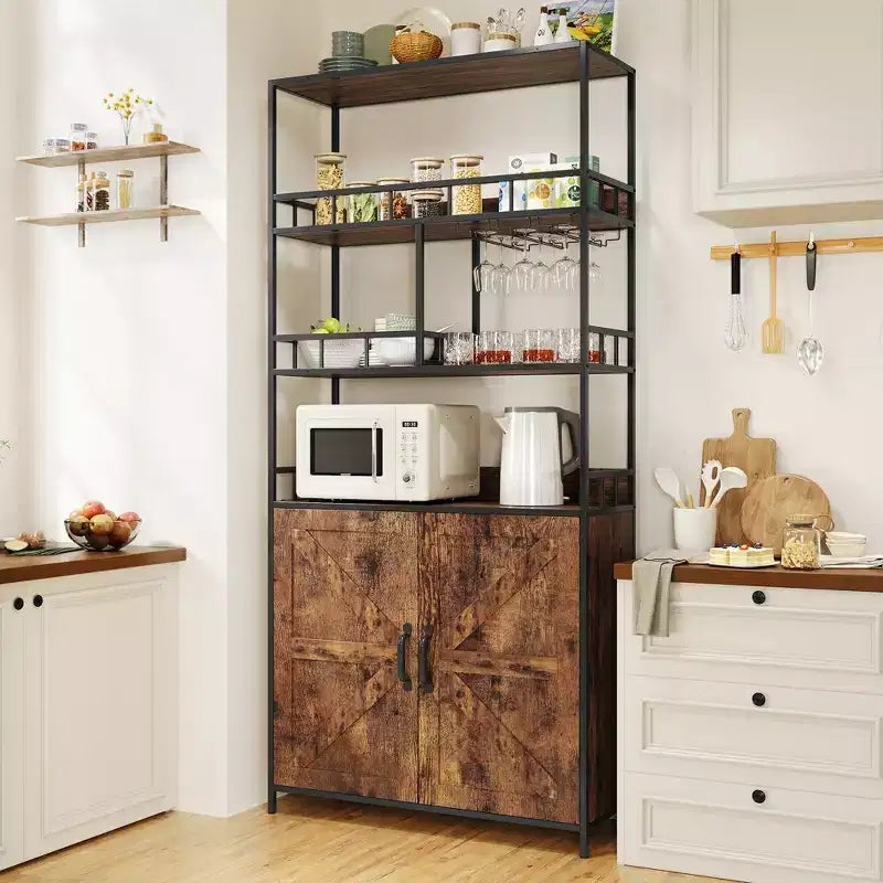 Étagère de boulanger industrielle avec armoire
