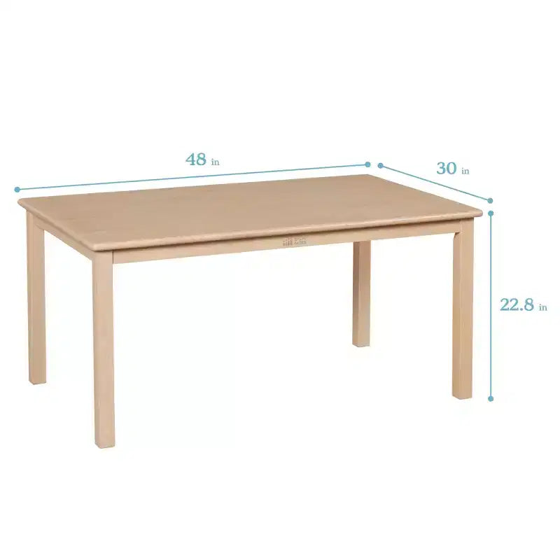 Table rectangulaire en bois massif