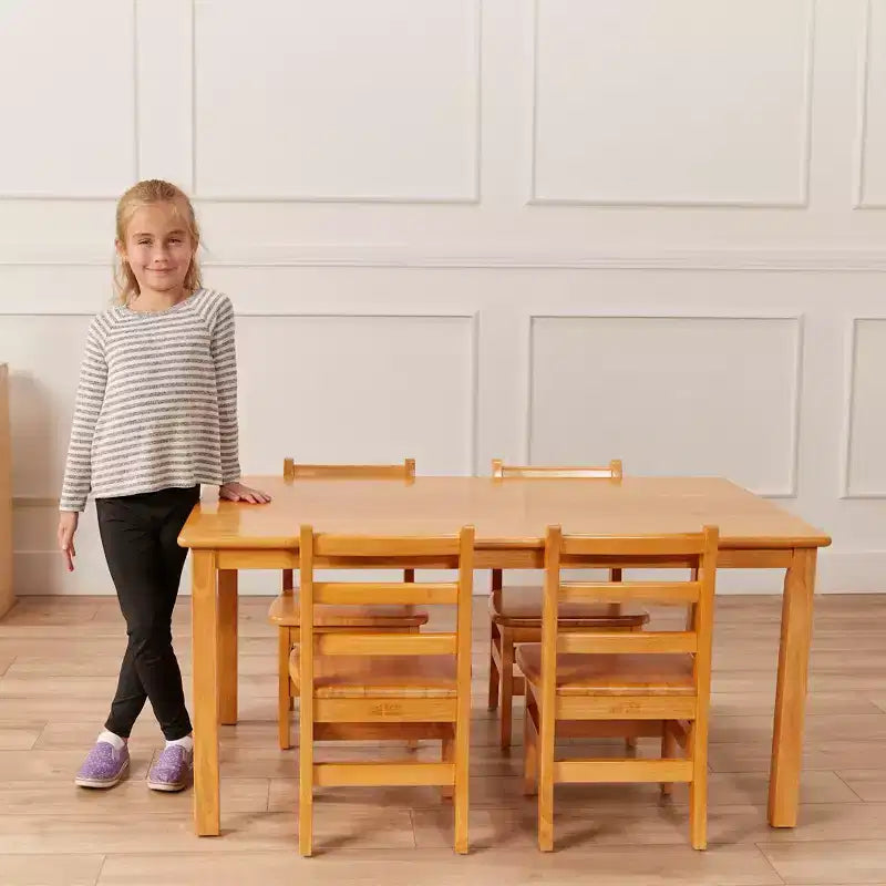Table rectangulaire en bois massif