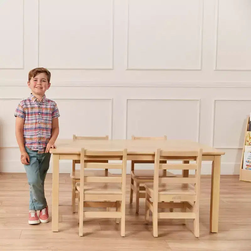 Table rectangulaire en bois massif