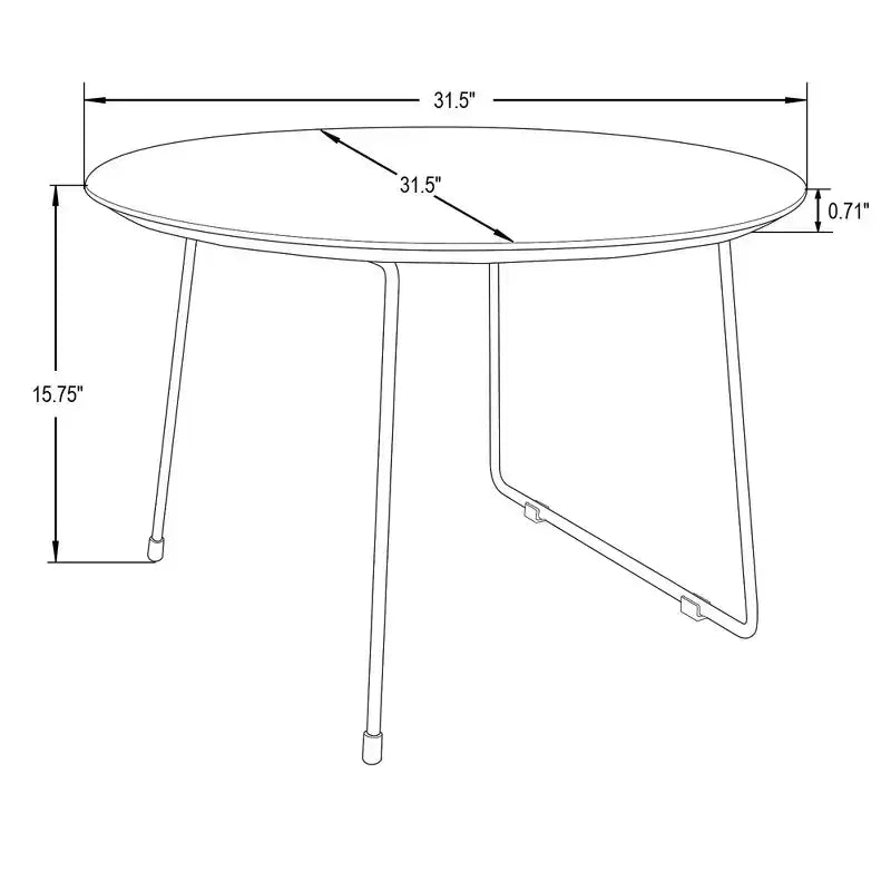 Table basse carrée Mid-Century Modern