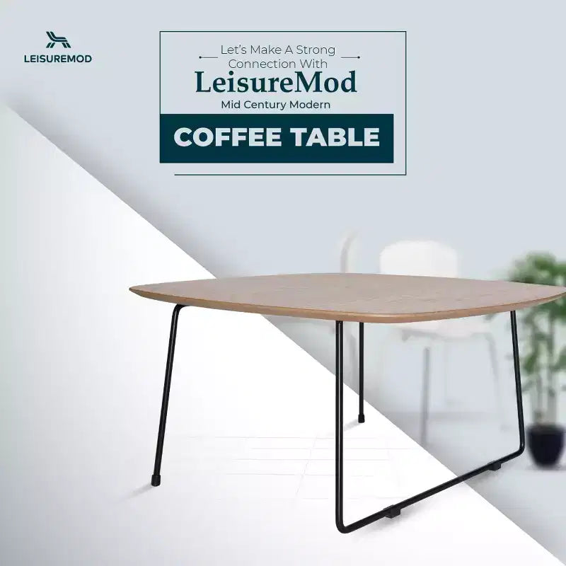 Table basse carrée Mid-Century Modern