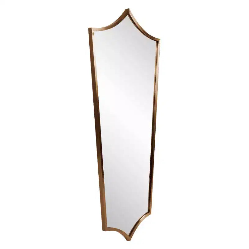 Miroir-bouclier à cadre en acier inoxydable