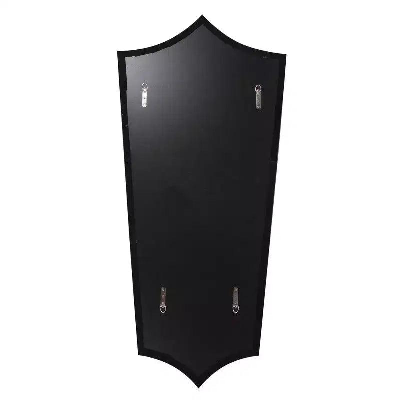 Miroir-bouclier à cadre en acier inoxydable