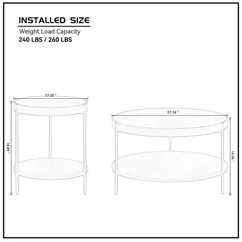 Table Basse Ronde Moderne