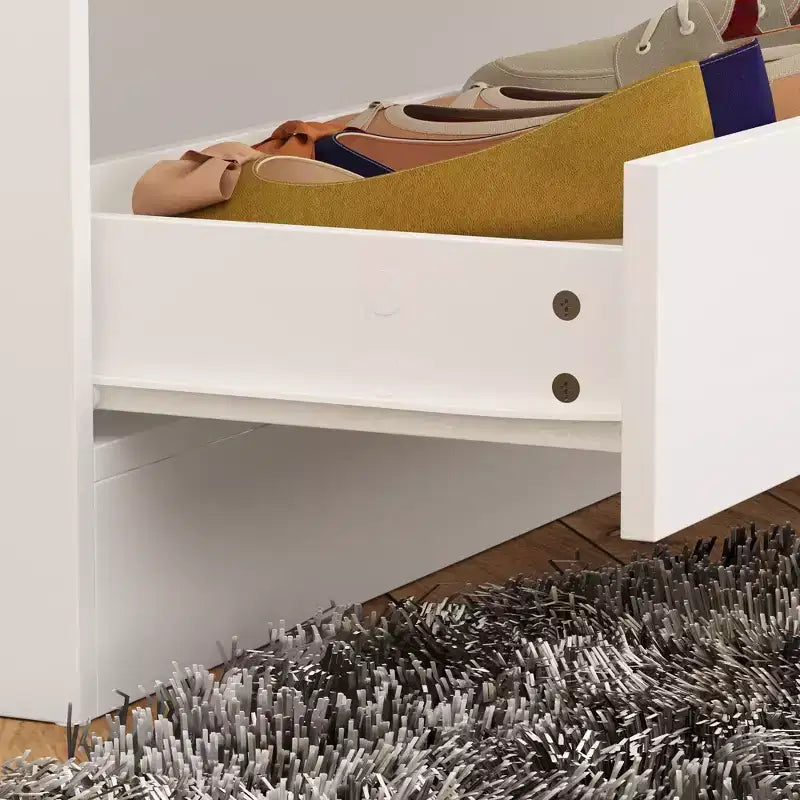 Armoire blanche avec coiffeuse