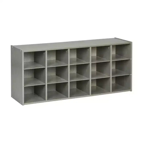 ECR4Kids Streamline 15 Cubby Tray Storage Cabinet 3x5 Classroom Furniture
