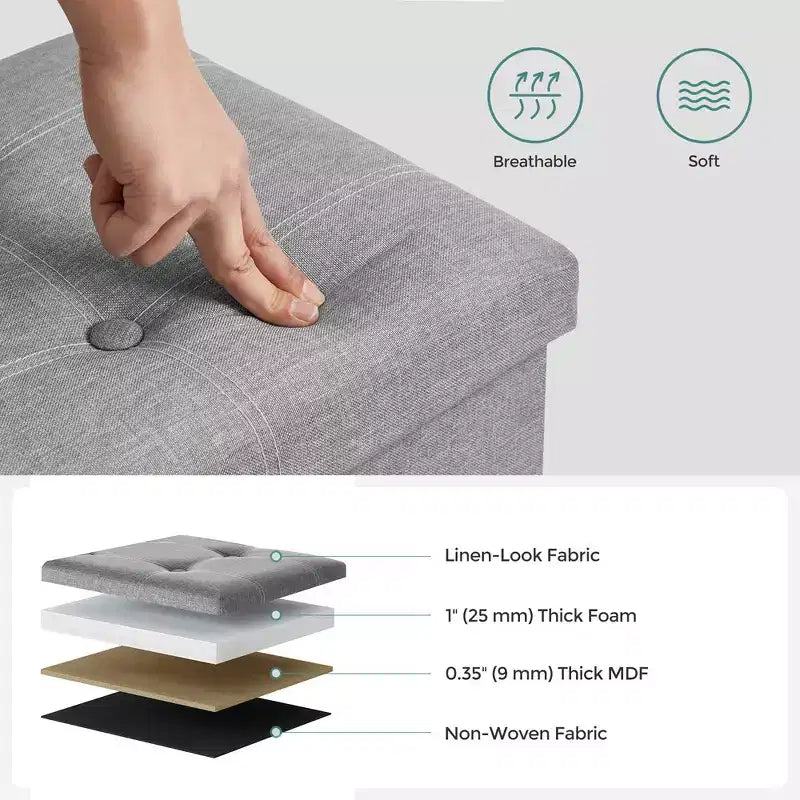 Banc de rangement ottoman