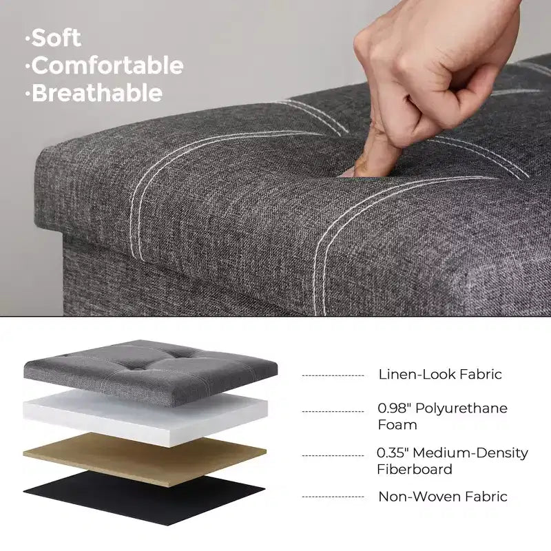 Banc de rangement ottoman