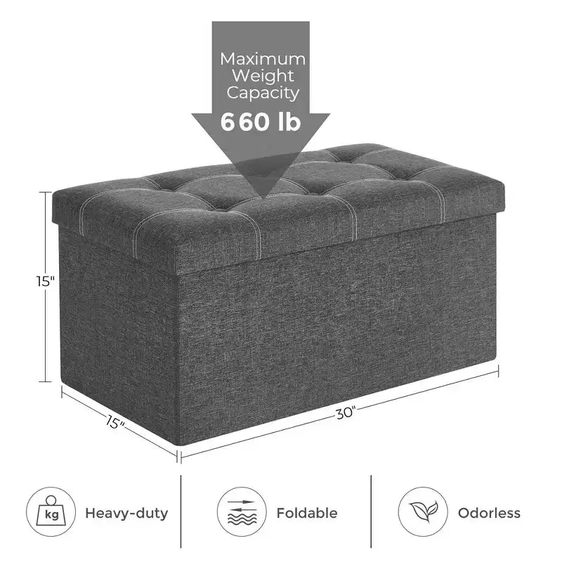 Banc de rangement ottoman