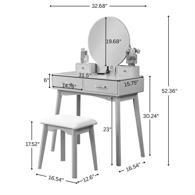 Meuble-lavabo et tabouret en bois contemporains blancs