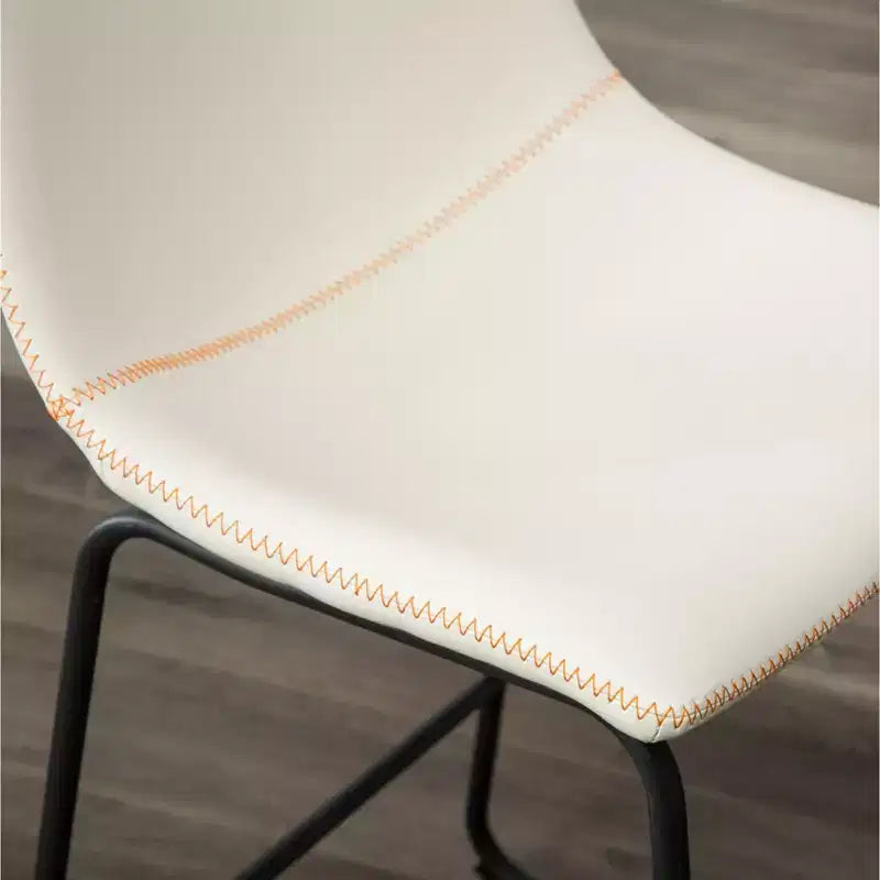Tabourets de bar vintage blancs
