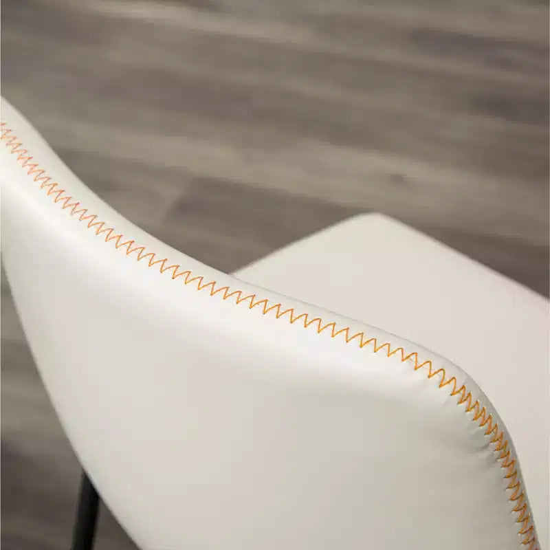 Tabourets de bar vintage blancs