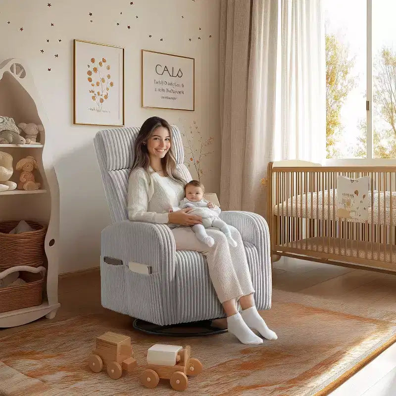 Fauteuil à bascule pivotant pour chambre d'enfant / Fauteuils d'appoint