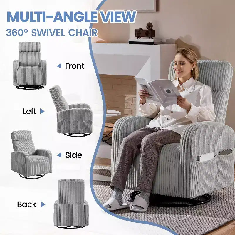 Fauteuil à bascule pivotant pour chambre d'enfant / Fauteuils d'appoint