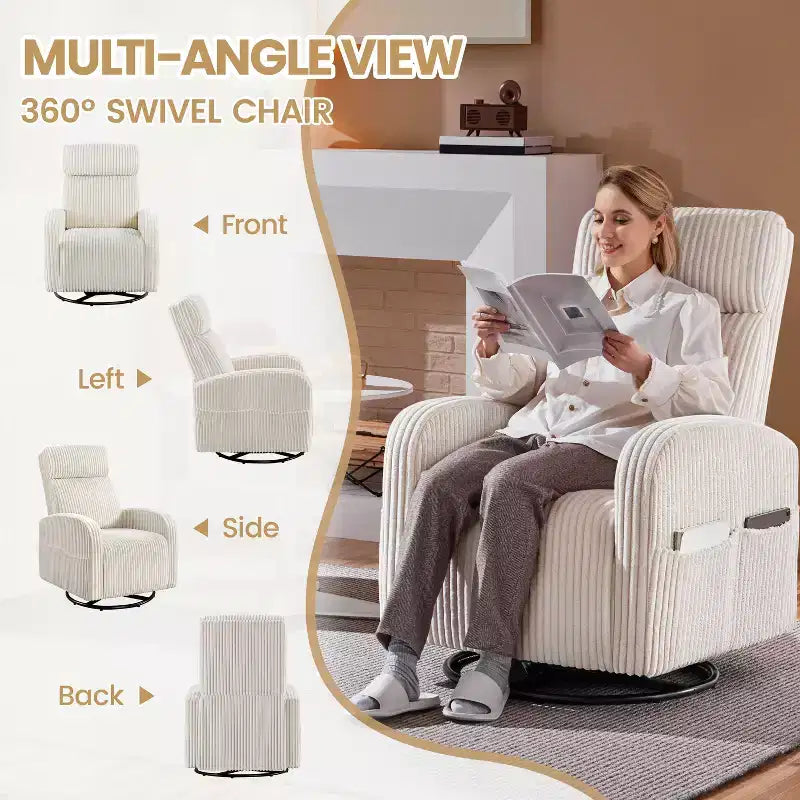 Fauteuil à bascule pivotant pour chambre d'enfant / Fauteuils d'appoint